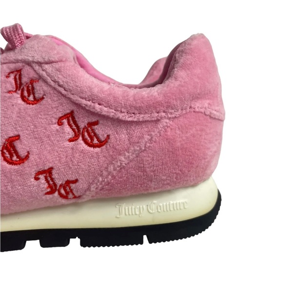 Juicy Couture Black Label Trainers Size UK 3 EU 36 Pink Velvet - Picture 2 of 6